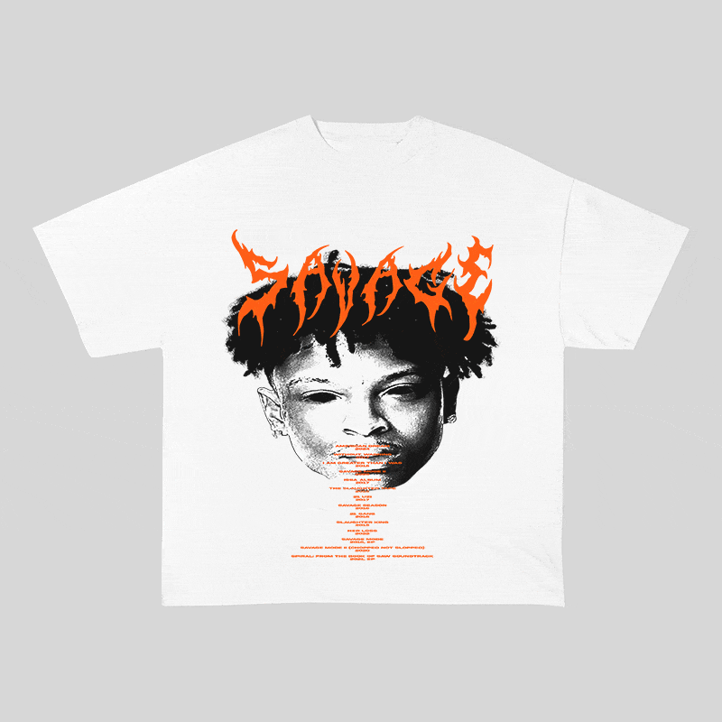 21 SAVAGE HEAVY WEIGHT COTTON TEE-8882