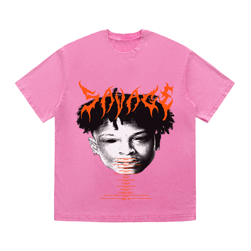 21 SAVAGE HEAVY WEIGHT COTTON TEE-8882