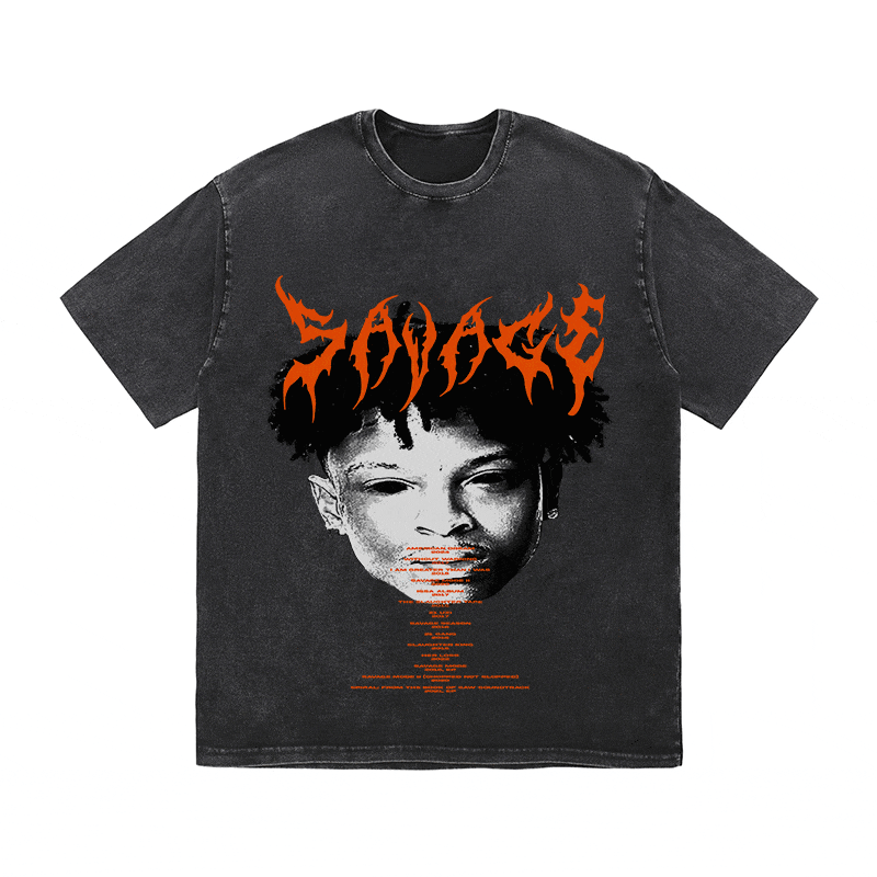 21 SAVAGE HEAVY WEIGHT COTTON TEE-8882