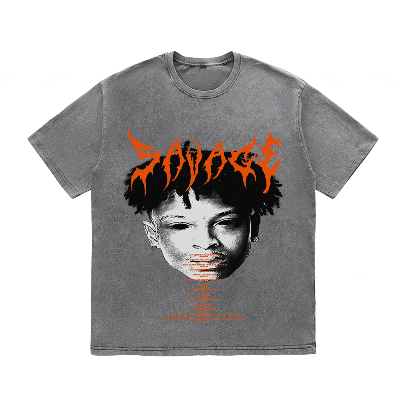 21 SAVAGE HEAVY WEIGHT COTTON TEE-8882