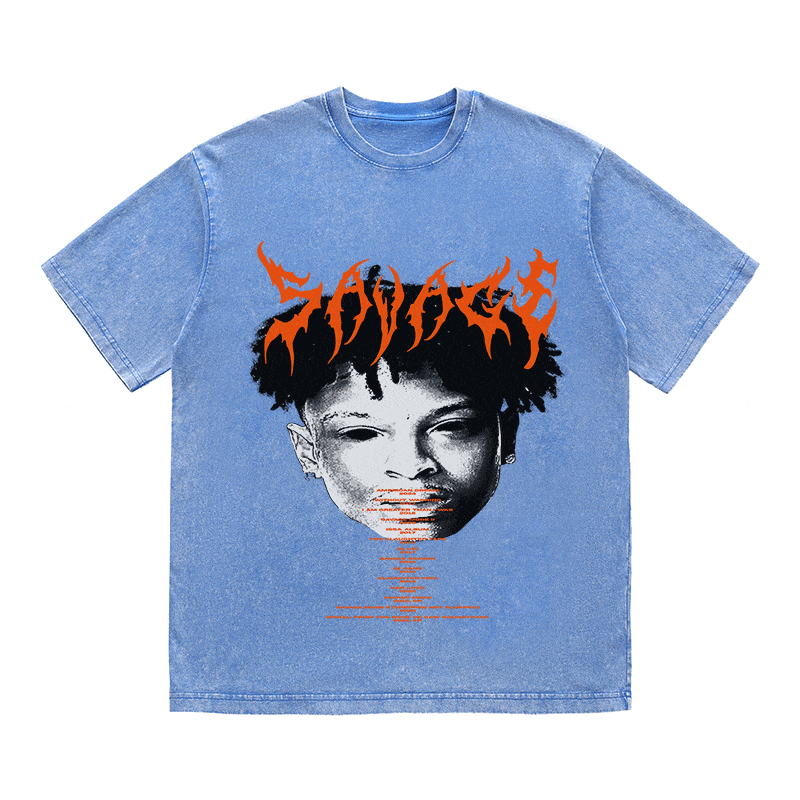 21 SAVAGE HEAVY WEIGHT COTTON TEE-8882