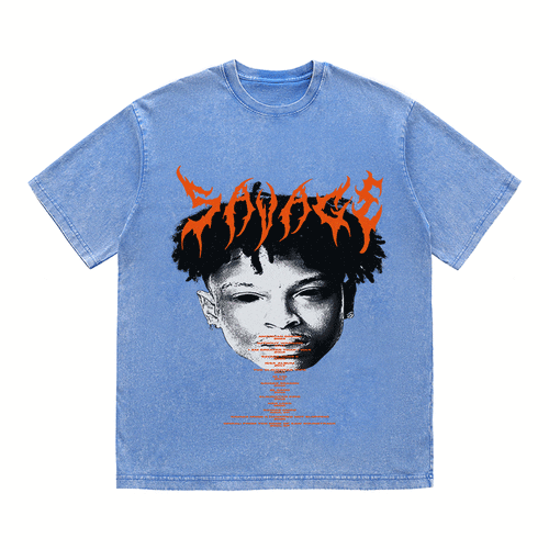 21 SAVAGE HEAVY WEIGHT COTTON TEE-8882