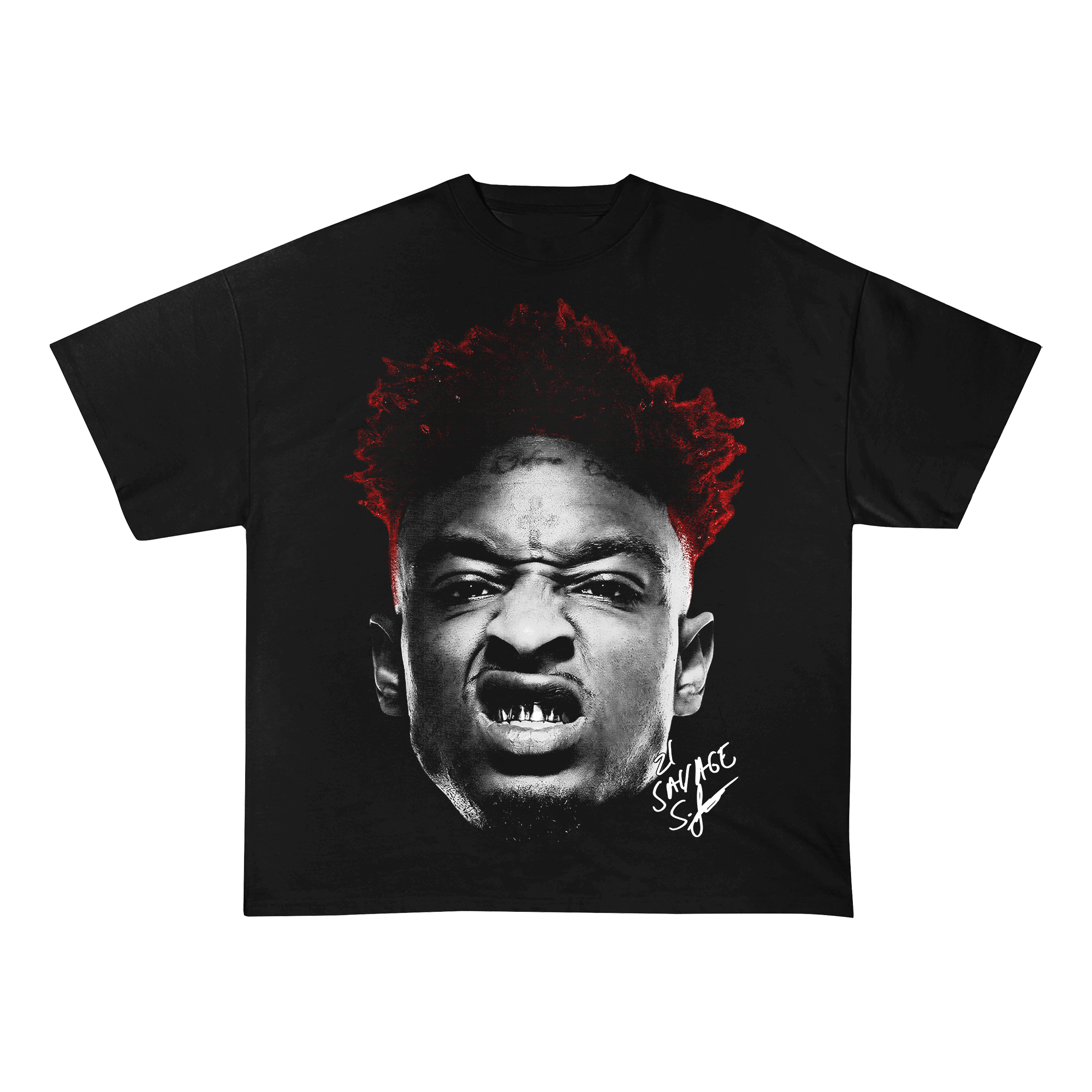 21SAVAGE HEAVY WEIGHT COTTON TEE-8022
