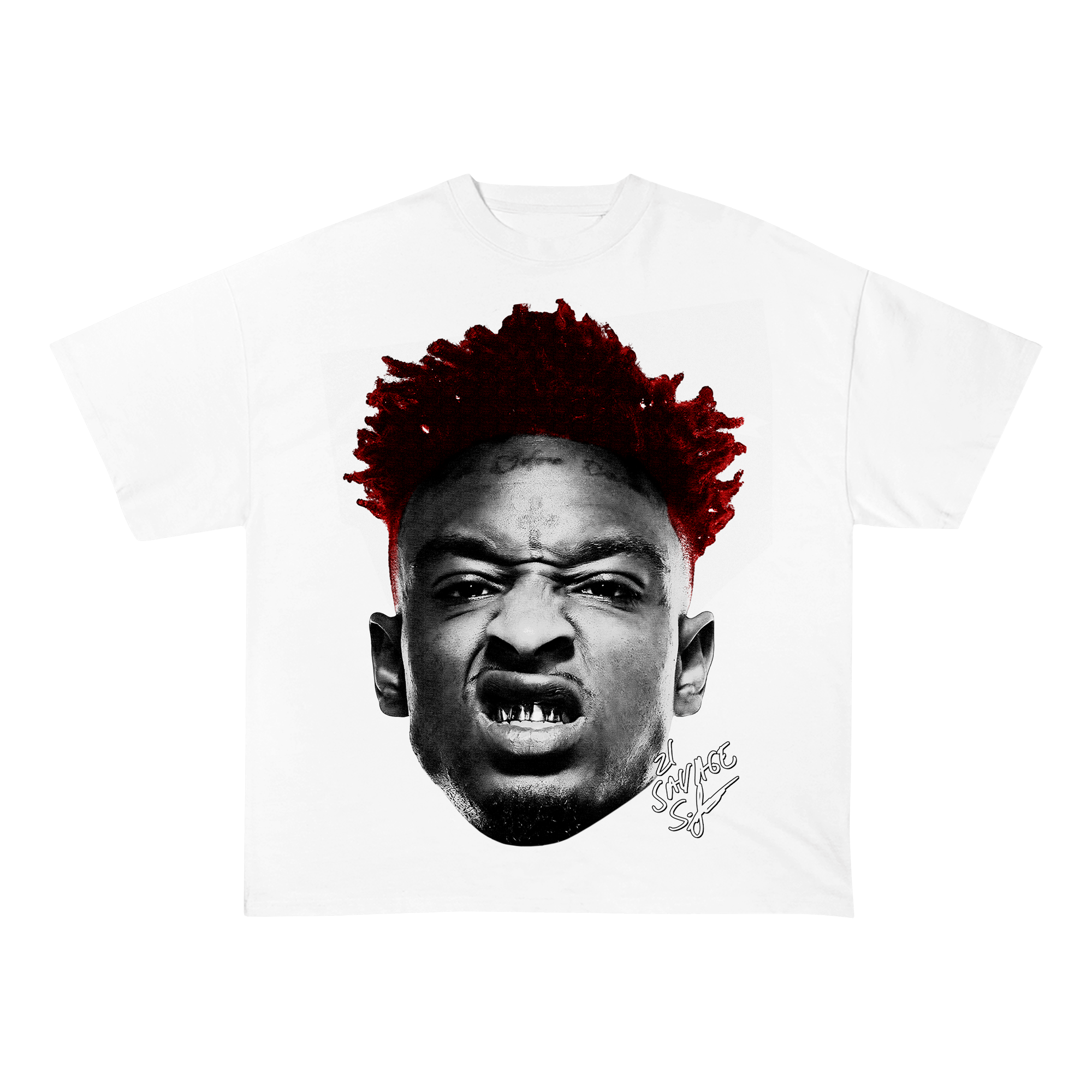 21SAVAGE HEAVY WEIGHT COTTON TEE-8022